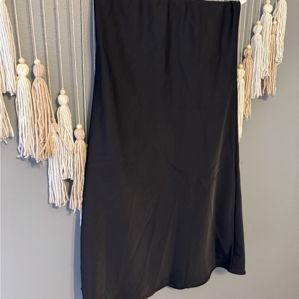 Black Silk Women’s Maxi Skirt